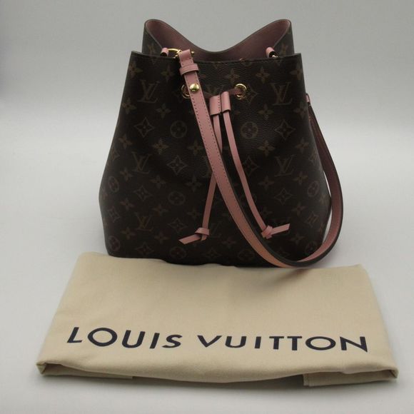 Louis Vuitton Neo Canvas Leather Monogram Brown Pink Shoulder Bag - Picture 5 of 9